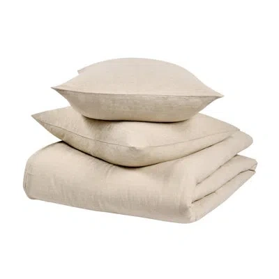 Villa By Classic Home Jayson 3-piece Linen Cashmere Blend Duvet Set In Neutral