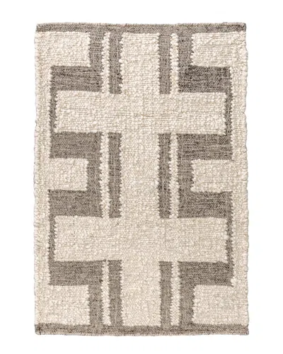 Villa By Classic Home Kavala Hand Woven Wool-blend Area Rug In Neutral