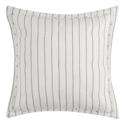 Villa By Classic Home Kingston 100% Belgian Flax Linen Pillow Sham In Ivory