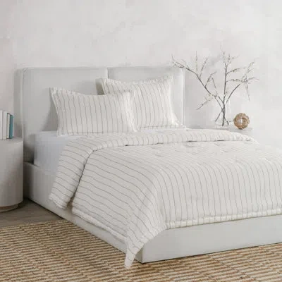 Villa By Classic Home Kingston Linen Comforter Set In Ivory