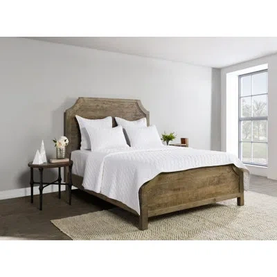 Villa By Classic Home Lana 100% Textured Cotton Quilt In White