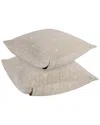Villa By Classic Home Lana Embroidered Sham In Beige
