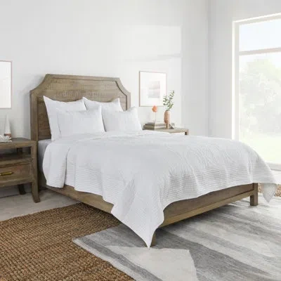 Villa By Classic Home Linen Blend Quilt In White
