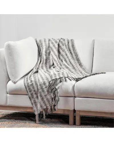 Villa By Classic Home Linna Throw Blanket In Black