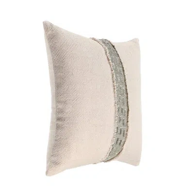 Villa By Classic Home Lira Linen Blend Throw Pillow In Natural