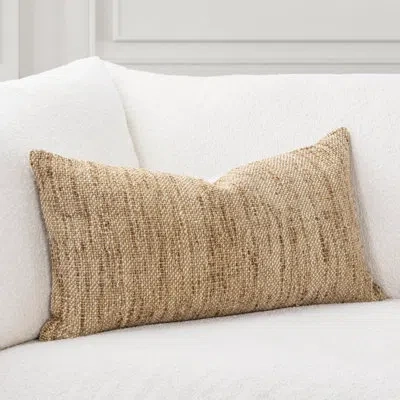 Villa By Classic Home Mecca Linen Blend Throw Pillow In Beige