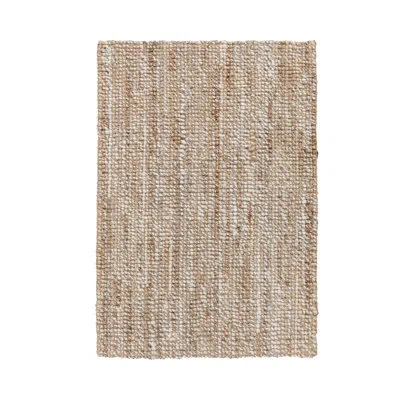 Villa By Classic Home Mini Handwoven Jute Area Rug In Beige