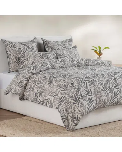 Villa By Classic Home Mulberry Linen-blend Duvet In Gray