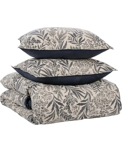 Villa By Classic Home Mulberry Linen-blend Duvet Set In Neutral