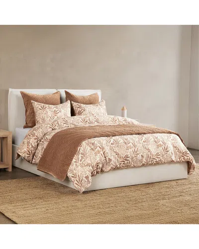 Villa By Classic Home Mulberry Linen-blend Duvet Set In Brown