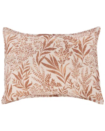 Villa By Classic Home Mulberry Linen-blend Sham In Brown