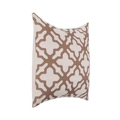 Villa By Classic Home Mullan Linen Blend Throw Pillow In Brown