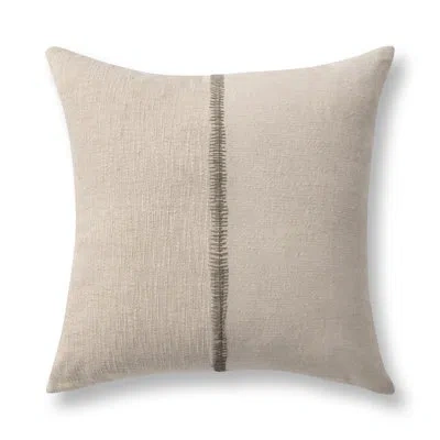 Villa By Classic Home Nisha Linen Blend Throw Pillow In Natural,dry Sage