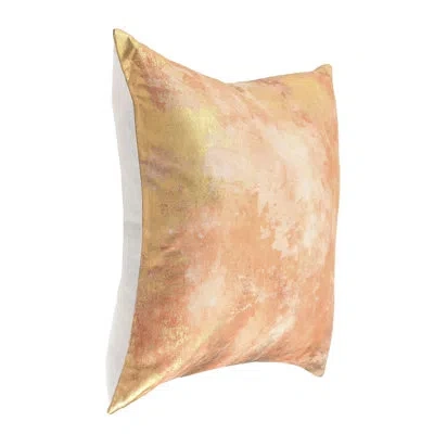 Villa By Classic Home Onara Linen Blend Fabric Throw Pillow In Bronze