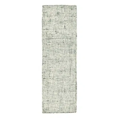 Villa By Classic Home Oscoda Abstract Hand Woven Runner 2'7" X 8' Wool/jute/sisal Indoor / Outdoor Area Rug In Gray
