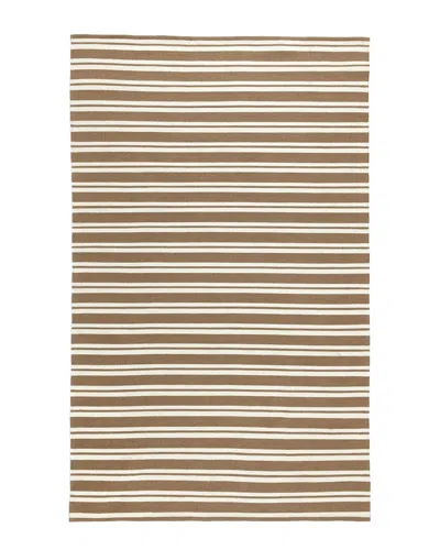 Villa By Classic Home Palma Hand Woven Performance Stripe Rug In Neutral