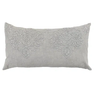 Villa By Classic Home Reagan 100% Cotton Pillow Sham In Gray
