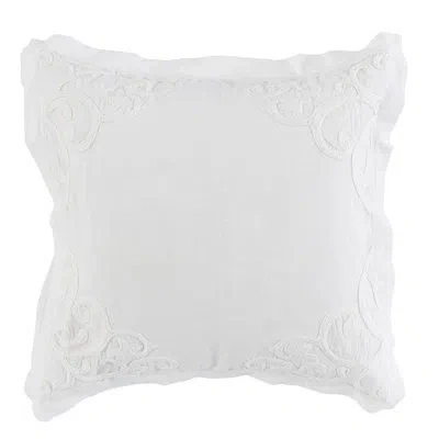 Villa By Classic Home Reagan 100% Cotton Pillow Sham In White