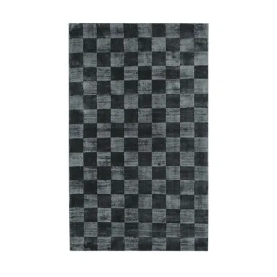 Villa By Classic Home Rectangle Berlin Area Rug In Black
