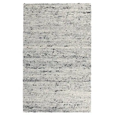 Villa By Classic Home Rectangle Loomis Wool Area Rug With Non-slip Backing In Ivory;gray