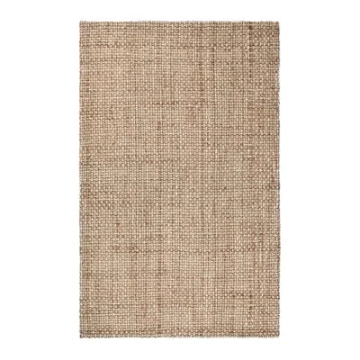 Villa By Classic Home Panama Jute Hand Woven Accent Rug In Brown
