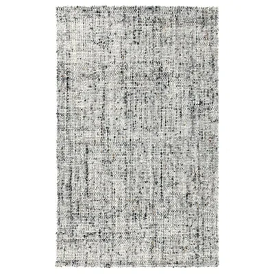 Villa By Classic Home Rectangle Wool Area Rug With Non-slip Backing In Gray