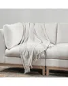Villa By Classic Home Ria Throw Blanket In Grey
