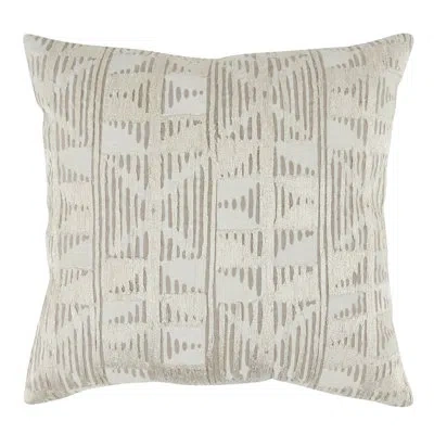 Villa By Classic Home Roth Linen Blend Throw Pillow In Natural