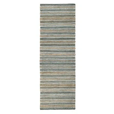 Villa By Classic Home Runner Del Mar 2.6x8 Area Rug In Navy,beige