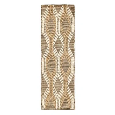 Villa By Classic Home Runner Manitou 2.6x8 Area Rug In Ivory;natural