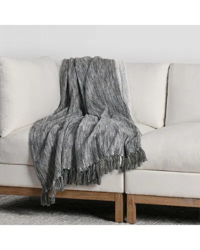 Villa By Classic Home Sharma Throw Blanket In Grey