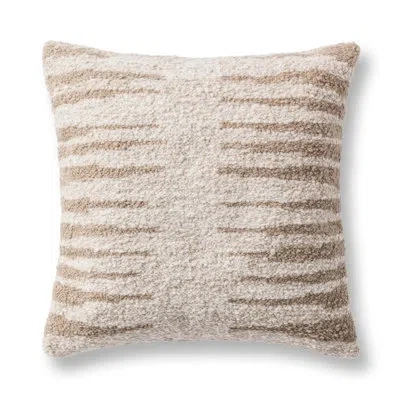 Villa By Classic Home Sita Performance Fabric Throw Pillow In Natural