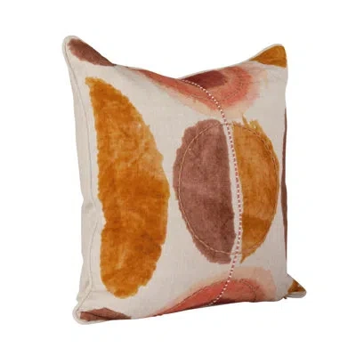 Villa By Classic Home Solar 22" Throw Pillow, Multicolor Clay