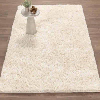 Villa By Classic Home Surrey Handwoven Wool Blend Accent Rug In Ivory