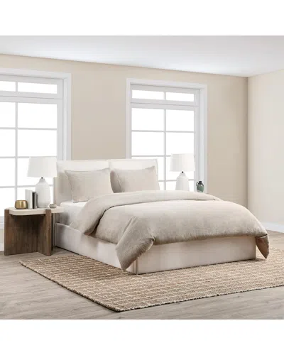 Villa By Classic Home Talia Linen-blend Duvet Set In Neutral