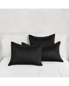 Villa By Classic Home Winthrop Sateen Sham In Black