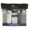 Villa Floriani Face And Body Travel Kit By  For Women - 5 Pc 3.4oz Cucumber Cleansing Gel In Green