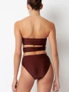 Villa Fresca Amara Bikini Swim Bottoms In Chocolate