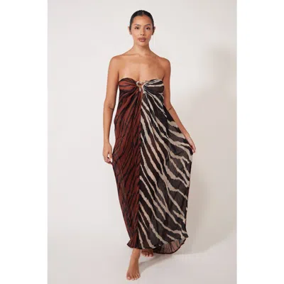 Villa Fresca Gaia Dress Cover-up Dress In Brown