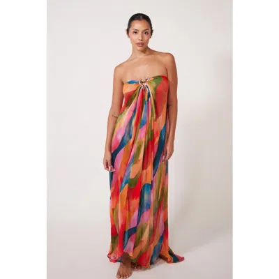 Villa Fresca Gaia Dress Cover-up Dress In Multi