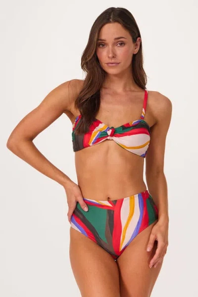 Villa Fresca Lottie Bikini Swimsuit Top In Multi