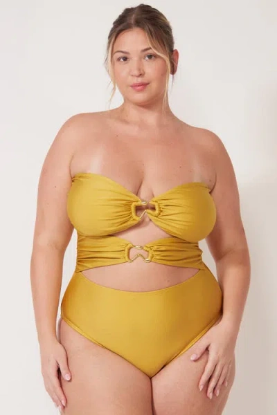 Villa Fresca Maeve One-piece Swimsuit In Yellow