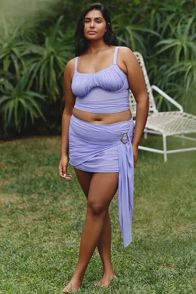 Villa Fresca Plus Wren Skirt In Purple