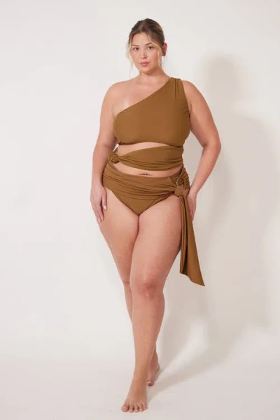 Villa Fresca Remy Bikini Swim Bottoms In Brown