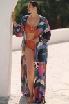 Villa Fresca Serena Cover-up Shawl In Multicolor