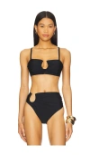 Villa Fresca Sofia Bikini Top In Black