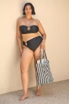Villa Fresca Sofia Bikini Top In Black