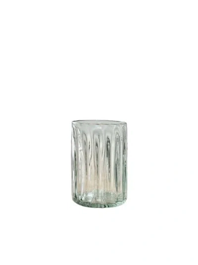 Villa Lua Home Handblown Fluted Tumbler In Gray