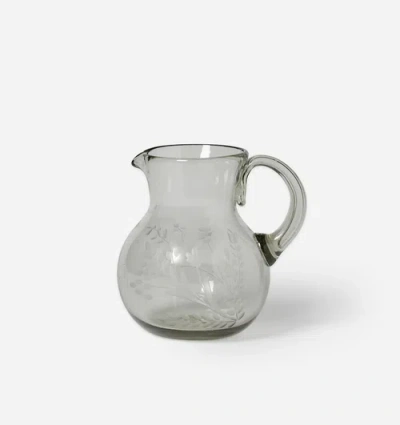 VILLA LUA HOME VILLA LUA HOME HAND-ETCHED BLOWN PITCHER