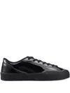 Village Pm Gloss Lace-up Trainers In Black